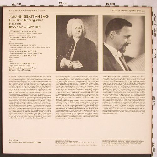 Bach,Johann Sebastian: Die sechs Brandenburgische Konzerte, Supraphon(80 386 XK), D, Foc, 1973 - 2LP - L6267 - 5,00 Euro