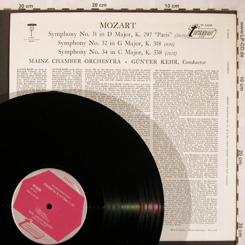 Mozart,Wolfgang Amadeus: Sinfonien Nr.31,32 & 34, Turnabout(TV 34240), US,  - LP - L6271 - 6,00 Euro