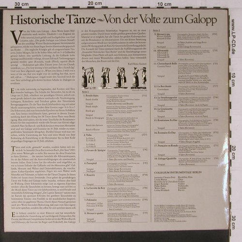 V.A.Historische Tänze: Von der Volte zum Galopp, 18 Tr., Wergo/Schott(WER 3005), D, 1979 - LP - L6282 - 6,00 Euro