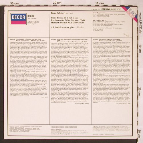 Schubert,Franz: Piano Sonata B Flat,D.960/D.780, Decca(SXDL 7567), D,vg+/m-, 1983 - LP - L6306 - 5,00 Euro