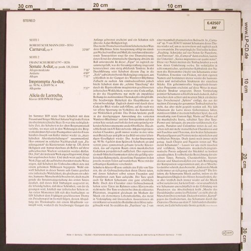 Schumann,Robert / Schubert: Carnaval op.9/Sonate A-Dur/Imprompt, Decca(6.42507 AW), D, 1980 - LP - L6321 - 5,00 Euro