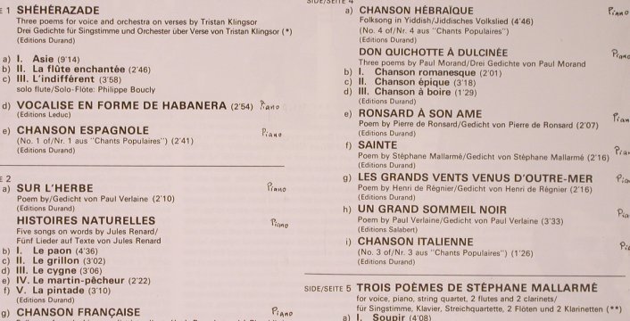 Ravel,Maurice: Melodies, Box(stoc on Box&Booklet), EMI(EX 27 0139 3), D,  - 3LP - L6331 - 9,00 Euro