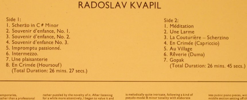 Mussorgsky,Modest: Piano Music-Scherzo...Gopak, Aurora(AUR 5066), UK, 1978 - LP - L6343 - 7,50 Euro