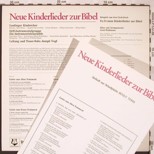 V.A.Neue Kinderlieder zur Bibel: Orff-Instrumentalgruppe, Christophorus(SCGLV 73 844), D,  - LP - L6353 - 5,00 Euro