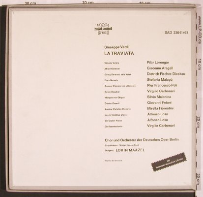 Verdi,Giuseppe: La Traviata, Box  Muster-Stol, Decca(SAD 22061/62), D, 1969 - 2LP - L6364 - 14,00 Euro