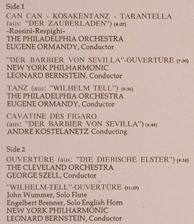 Rossini,Gioacchino: Greatest Hits, CBS(S 30 016), NL, 1971 - LP - L6403 - 3,00 Euro