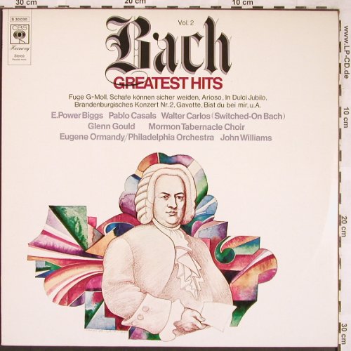 Bach,Johann Sebastian: Greatest Hits Vol.2, CBS(S 30 030), NL, 1972 - LP - L6406 - 3,00 Euro