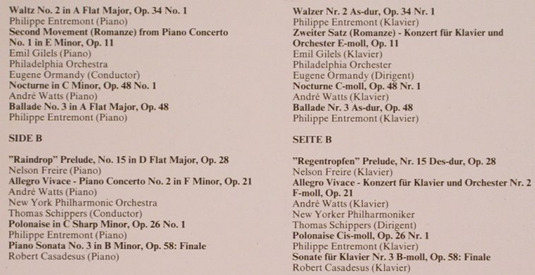 Chopin,Frederic: Greatest Hits Vol.2, CBS(S 30 037), NL, 1974 - LP - L6412 - 3,00 Euro