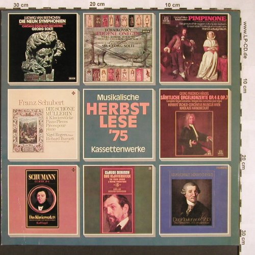 V.A.Musikalische Herbstlese 75: 11 Tr. Hörproben-Kassettenwerke, Decca,Weissmuster(66.21062), D, 1975 - LP - L6414 - 3,00 Euro