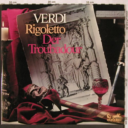 Verdi,Giuseppe: Rigoletto/Troubadour,gr.Querschnitt, Eurodisc(61 777), D,  - 2LP - L6421 - 7,50 Euro
