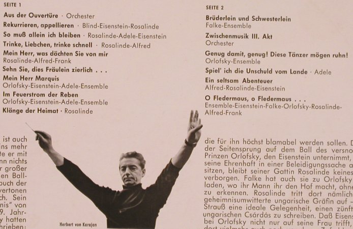 Strauß,Johann: Die Fledermaus-Querschnitt, Decca(BLK 16 208-P), D, Mono,  - LP - L6456 - 5,00 Euro