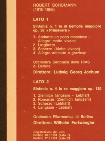 Schumann,Robert: Sinfonien Nr.1 & 4, Foc, I Grandi Concert (15)(GCL 15), I,  - LP - L6472 - 5,00 Euro