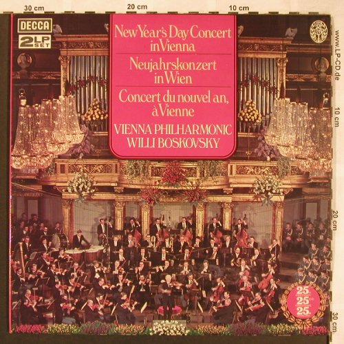 V.A.Neujahrskonzert In Wien: 25 Jahrestag. 11 Tr., Foc, Decca(D147D 2), UK, 1979 - 2LP - L6478 - 12,50 Euro