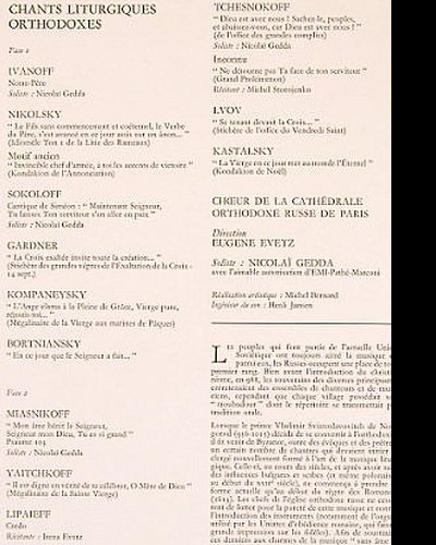 V.A.Chants Liturgiques Orthodoxes: Ivanov,Nikolsky,Sokoloff...,Foc, Philips(6504 130), F,  - LP - L6488 - 6,00 Euro