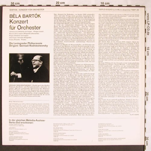 Bartok,Bela: Konzert für Orchester, Melodia-Duplo Sound(79 871 ZK), D,  - LP - L6499 - 5,00 Euro