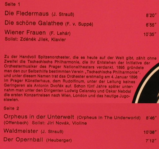 V.A.Champagner Ouvertüren: Strauß, Suppé...Heuberger,6 Tr., Telefunken,Muster-Stol(SLE 14 713-P), D, 1973 - LP - L6502 - 5,00 Euro