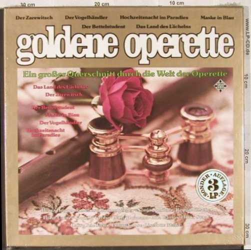 V.A.Goldene Operette: 6 Tr., Box, FS-New / Neu, Telefunken(6.30112 DX), D,  - 3LP - L6503 - 9,00 Euro