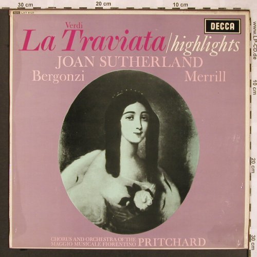 Verdi,Giuseppe: La Traviata-Highlights, m-/vg+, Decca, Sample-Stol(LXT 6127), UK mono, 1964 - LP - L6507 - 5,00 Euro