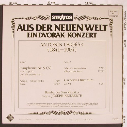 Dvorak,Antonin: Aus der Neuen Welt (1961), Telefunken-Stratos(6.41338 BA), D, Ri, 1982 - LP - L6514 - 5,00 Euro