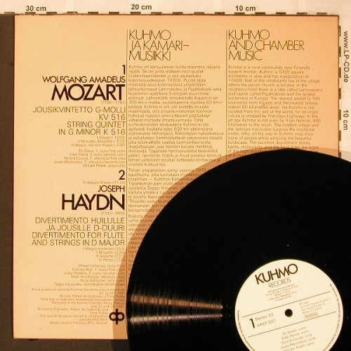 Mozart,Wolfgang Amadeus/Haydn: Streichquintett KV 516/Divertimento, Kuhmo(KKKY 001), SF, 1982 - LP - L6521 - 6,00 Euro