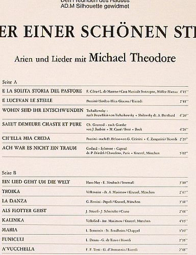 Theodore,Michael: Zauber einer schönen Stimme, AD.M Silhouette(66.27767-01), D,  - LP - L6547 - 7,50 Euro