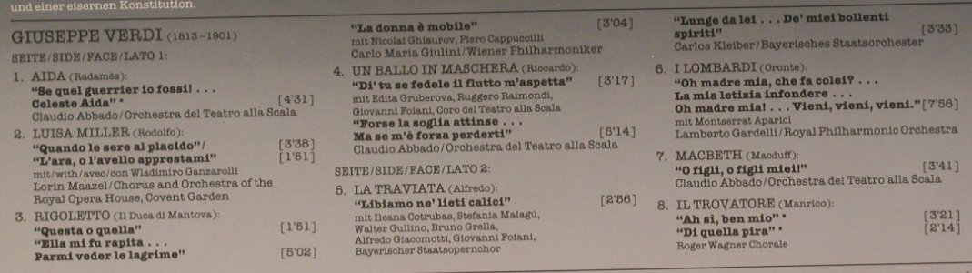 Domingo,Placido: Verdi Arias, D.Gr. Signature(2543 528), D, 1983 - LP - L6551 - 5,00 Euro