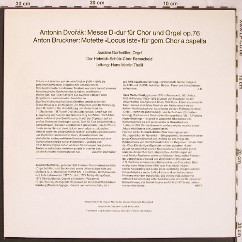 Dvorak,Antonin / Anton Bruckner: Messe D-Dur / Motette'Locus Iste', (66.21530), D, 1977 - LP - L6553 - 5,00 Euro