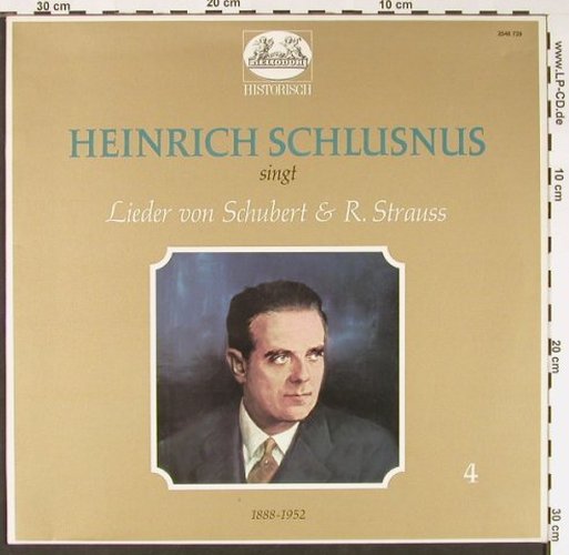 Schlusnus,Heinrich: Singt Lieder Schubert&R.Strauss (4), Heliodor(2548 729), D,  - LP - L6572 - 6,00 Euro