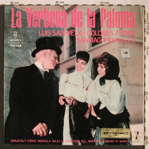 de la Vaga,Don Ricardo/Breton,Tomas: La Verbena de la Paloma, Foc, Zafiro(FM-168), E,  - LP - L6587 - 7,50 Euro