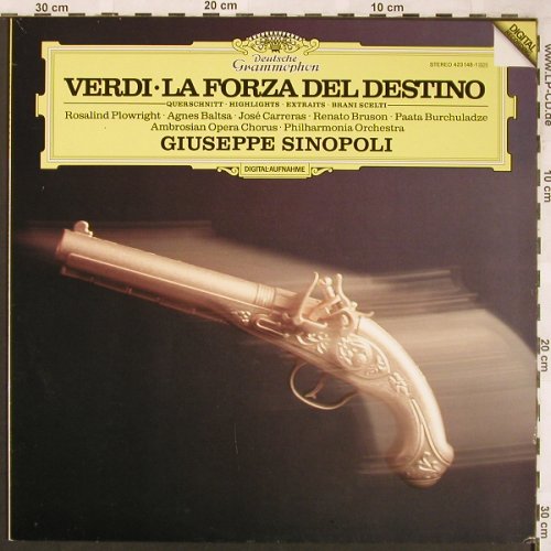 Verdi,Giuseppe: La Forza Del Destino-Querschnitt, D.Gr.(423 148-1), D, 1987 - LP - L6598 - 6,00 Euro