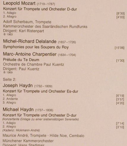 V.A.Festliche Trompetenklänge: Mozart,Delalande,Haydn,Charpentier, D.Gr.Favorit(2535 622), D, 9Tr., 1979 - LP - L6606 - 5,00 Euro