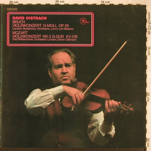 Bruch,Max / Mozart: Violinkonzert g-moll/Violincon.Nr.3, Emidisc, woc(C 047-50 510), D, m-/vg+,  - LP - L6611 - 5,00 Euro
