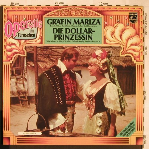 Kalman,Emmerich / Leo Fall: Gräfin Mariza / Dollar-Prinzessin, Philips(6623 119), D, 1975 - 2LP - L6621 - 7,50 Euro