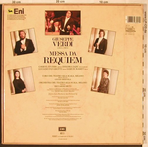 Verdi,Giuseppe: Messa Da Requiem,Box,CD-Bookl., EMI, EX 165(7 49390 1), D, 1987 - 2LP - L6650 - 7,50 Euro