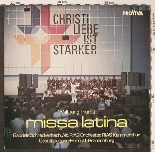 Thoma,Wolfgang: Missa Latina, Proviva(ISPV 105), D, 1980 - LP - L6664 - 7,50 Euro