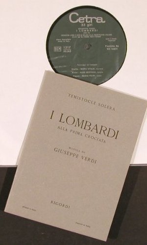 Verdi,Giuseppe: I Lombardi, Alla Prima Crociata,Box, Cetra(12 17), I,  - 3LP - L6671 - 9,00 Euro