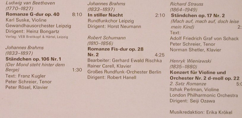 V.A.Ständchen: Mozart..Wieniawski, Eterna(8 27 420), DDR, 1981 - LP - L6690 - 6,00 Euro