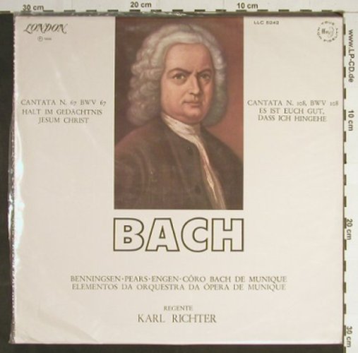 Bach,Johann Sebastian: Cantata No. 67 / Cantata No. 108, London(LLC 5242), Brasil, 1966 - LP - L6694 - 4,00 Euro