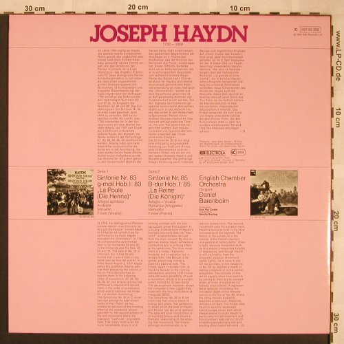 Haydn,Joseph: Sinfonien Nr. 85 & Nr. 83, EMI(037-03 256), D, 1976 - LP - L6714 - 6,00 Euro