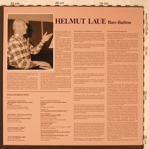 Laue,Helmut: zum Gedächnis (Bass-Bariton), Teldec(66.22930), , 1982 - LP - L6729 - 7,50 Euro