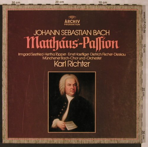 Bach,Johann Sebastian: Matthäus-Passion BWV 244, Box, Archiv(2722 023), D, Ri, 1958 - 4LP - L6758 - 12,50 Euro