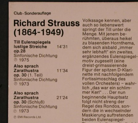Strauss,Richard: Also Sprach Zarathustra/Till Eulens, EMI(29 671-5), D,  - LP - L6772 - 6,00 Euro