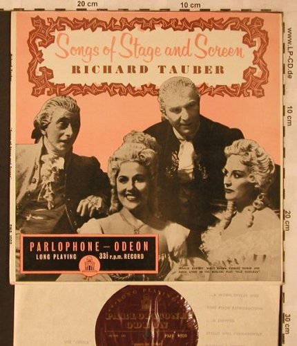 Tauber,Richard: Songs of Stage and Screen, Parlaphone-Odeon(PMB 1009), UK,  - 10inch - L6775 - 5,00 Euro