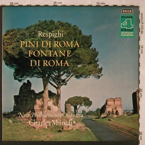 Respighi,Ottorino: Pini Di Roma/Fontane Di Roma, Decca, Wh.Musterplatte(SAD 22 007), D,  - LP - L6779 - 12,50 Euro