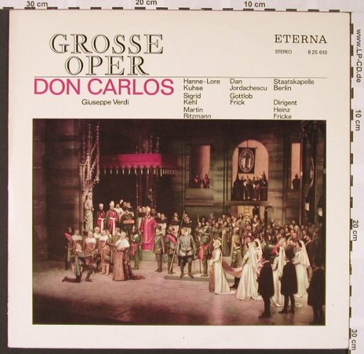 Verdi,Giuseppe: Don Carlos-Querschnitt, Eterna(8 25 610), DDR, 1971 - LP - L6827 - 6,00 Euro