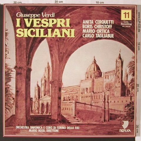 Verdi,Giuseppe: I Vespri Siciliani - Box, Replica(RPL 2433/35), I, 1980 - 3LP - L6834 - 9,00 Euro
