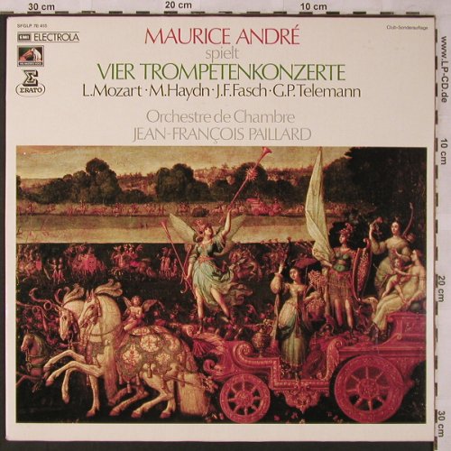 Andre,Maurice: Vier Trompetenkonzerte, EMI(SFGLP 78 415), D,Club Ed., 1972 - LP - L6862 - 7,50 Euro