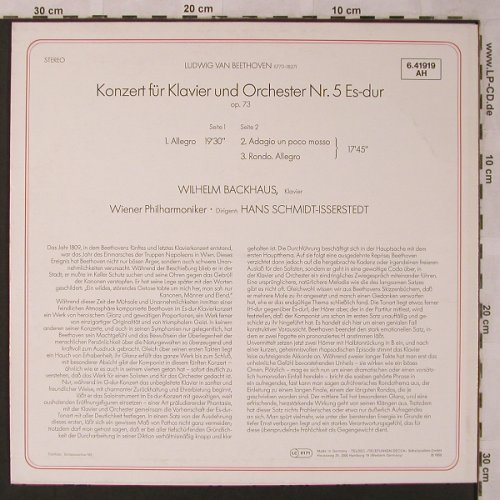 Beethoven,Ludwig van: Klavierkonzert Nr.5 Es-dur op.73, Decca aspekte(6.41919 AH), D,  - LP - L6870 - 9,00 Euro