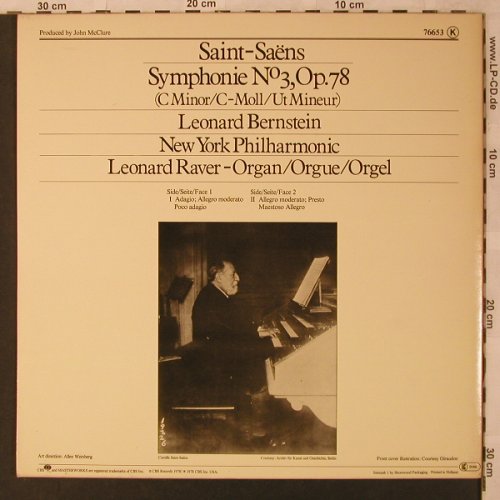 Saint-Saens,Camille: Sinfonie Nr.3, Foc, CBS(76653), NL, 1978 - LP - L6901 - 6,00 Euro