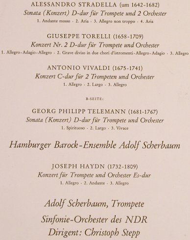 Hamburger Barock-Ensemble: Berühmte Trompetenkonzerte, D.Gr.(74 927), D,  - LP - L6927 - 7,50 Euro